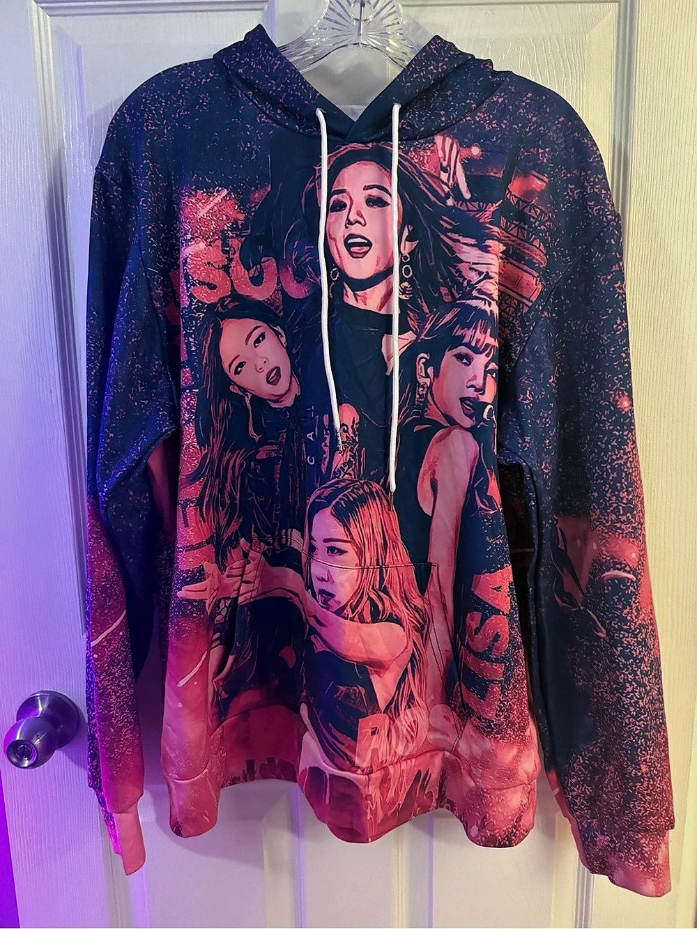 Graphic Print Hooded Jacket Size medium